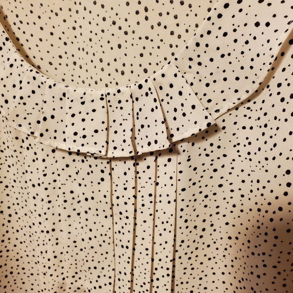 Loft dotted blouse with pleats - Picture 4 of 4